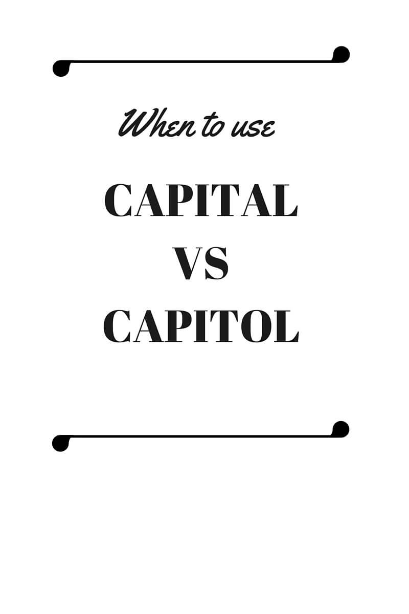تفاوت دو کلمه‌ی Capitol و Capital