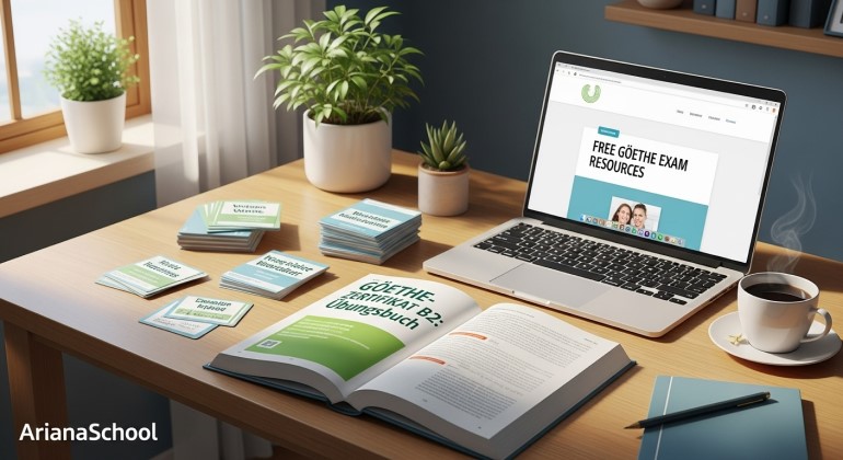 راهنمای جامع منابع رایگان آمادگی آزمون گوته + نکات کلیدی